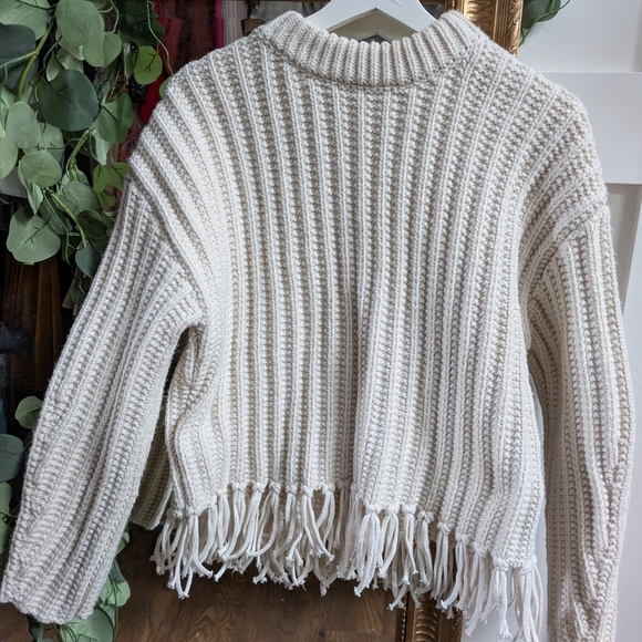 H&M Knit Sweater with Fringe - Picture 1 of 4
